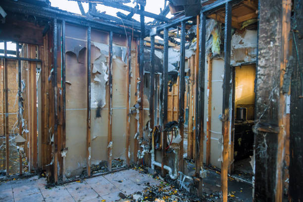 Professional Fire Damage Restoration technician working in Haymarket, VA